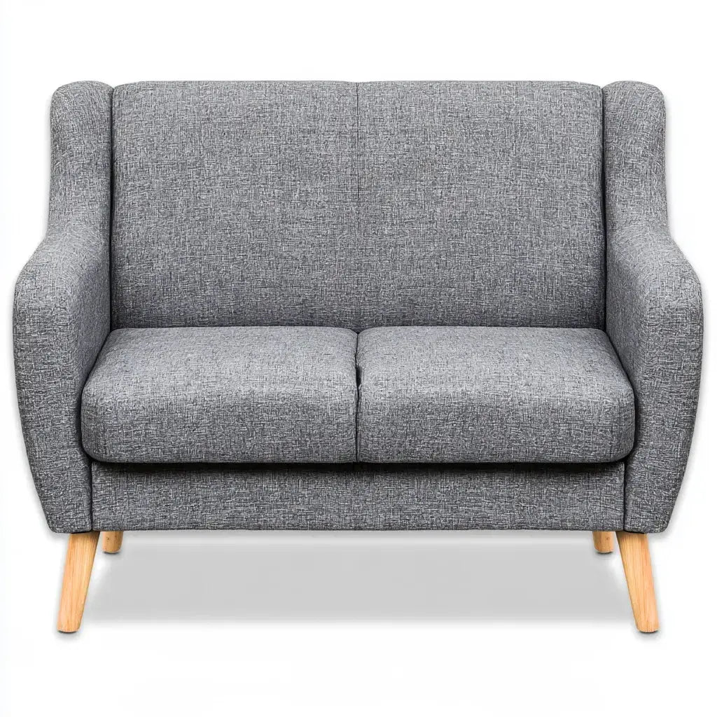 Sofá compacto con respaldo continuo - gris
